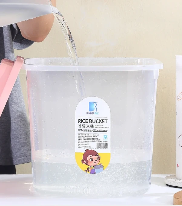 Generic Rice Bucket 10kg Plastic Storage - image 6