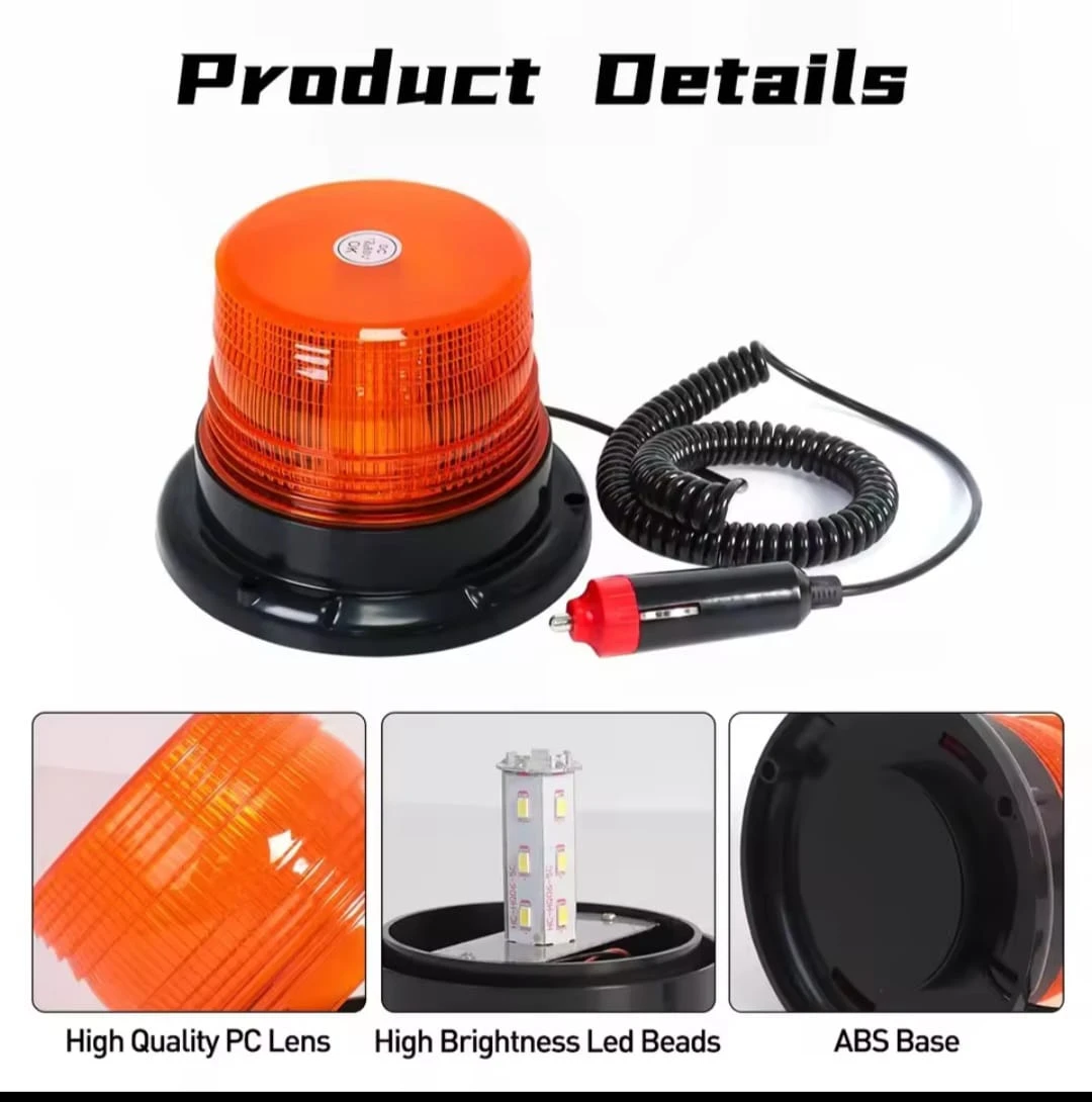 Generic 12LED Warning Flash Amber Yellow Light - image 5