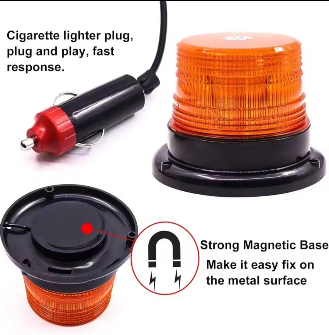 Generic 12LED Warning Flash Amber Yellow Light - image 7
