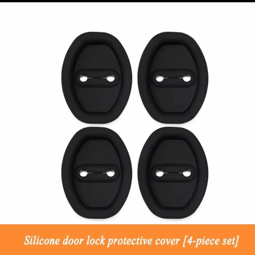 Generic Car Door Lock Buckle 4pcs Silicone Protection - image 1