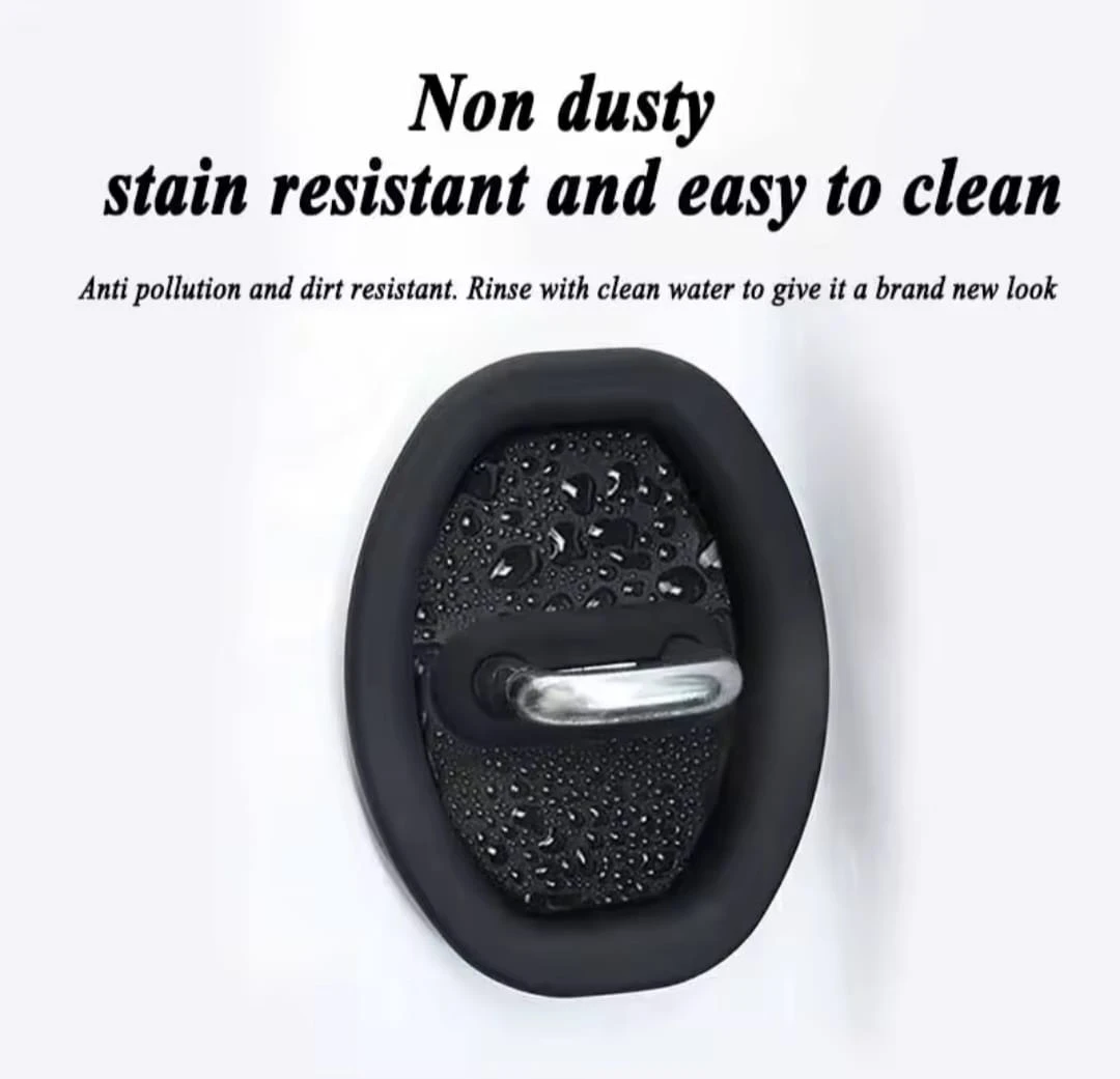 Generic Car Door Lock Buckle 4pcs Silicone Protection - image 5