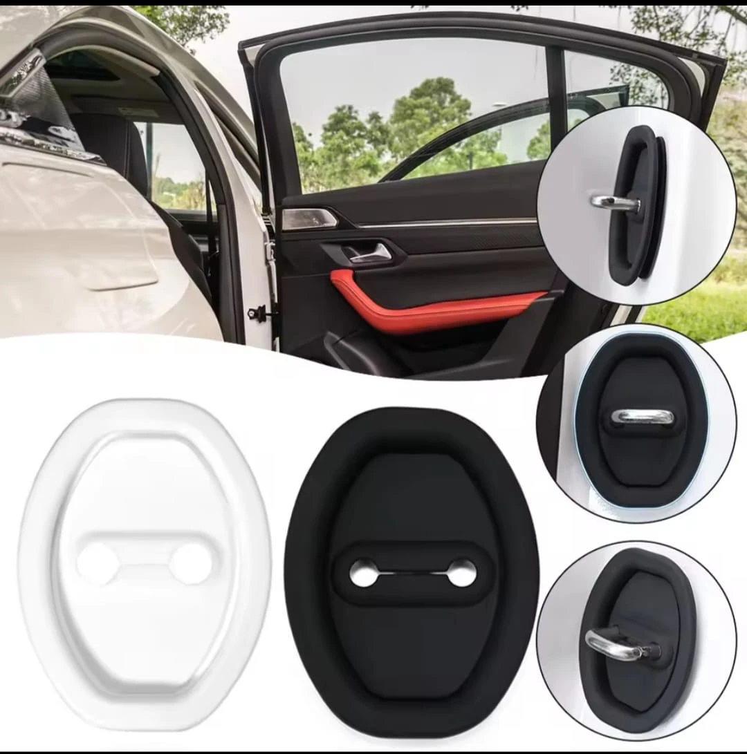 Generic Car Door Lock Buckle 4pcs Silicone Protection - image 8