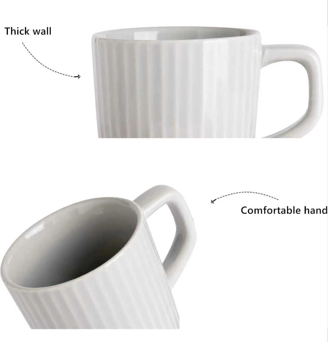 Generic Ceramic Mugs with Bamboo Saucers - image 6