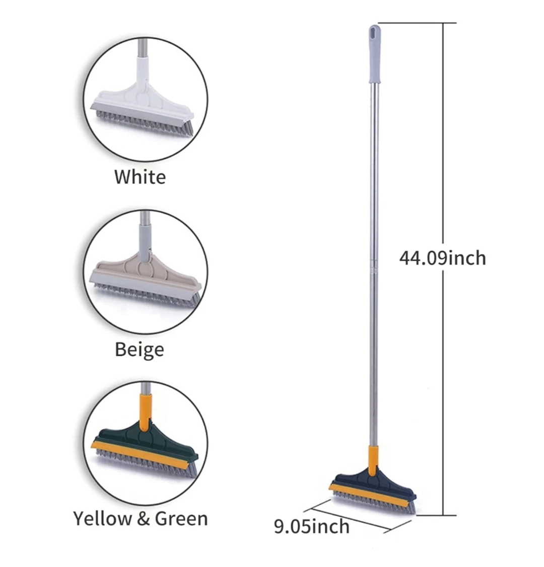 Generic Floor Scrub Brush with Window Squeegee 2 in 1 - image 5