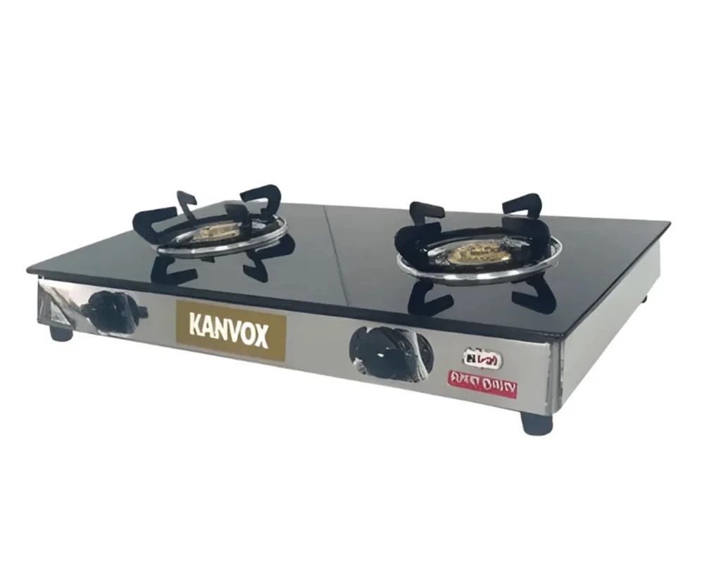 Kanvox Smart 201 2 Burner Glass Top Gas Cooker