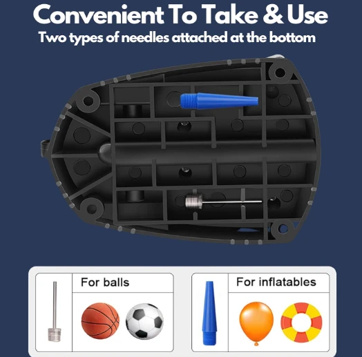 Sument Mini Foot Air Pump With Meter - image 4