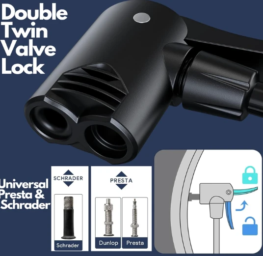 Sument Mini Foot Air Pump With Meter - image 6