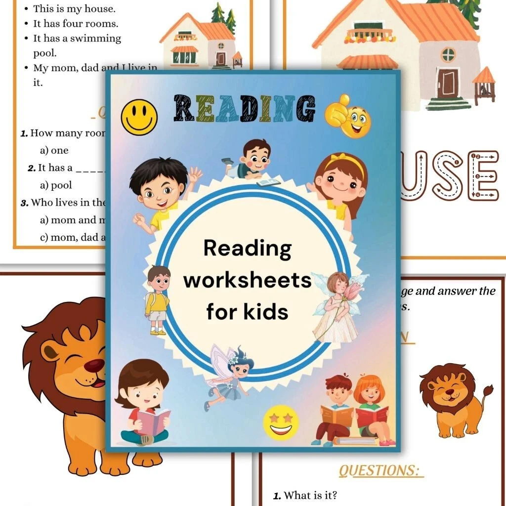 Generic Reading Worksheets - Kids Printable Pack