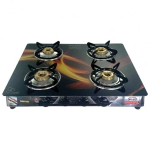 KANVOX KGGB-401 Tempered Glass 4 Burner Gas Cooker