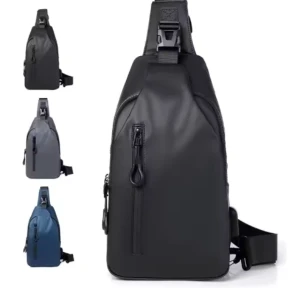Generic Men's Nylon Waterproof Chest Sling Crossbody Bag