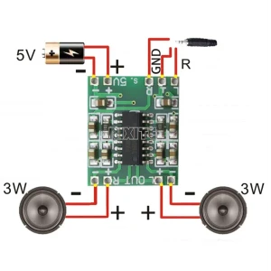 Generic PAM8403 Audio 2x3W Mini Digital Power Amplifier