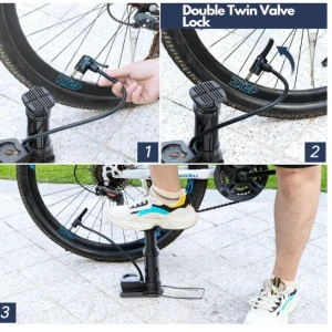 Sument Mini Foot Air Pump With Meter
