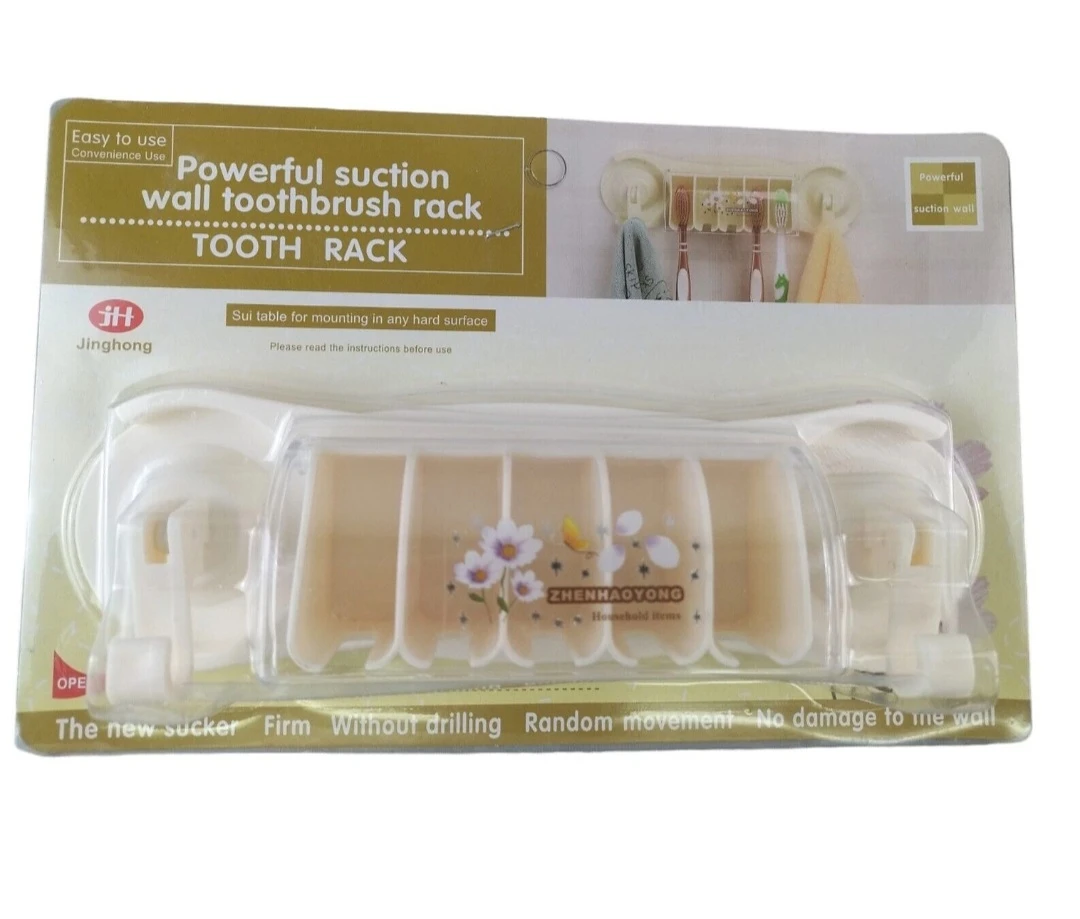 Generic Wall Mounted Plastic Toothbrush Holder
