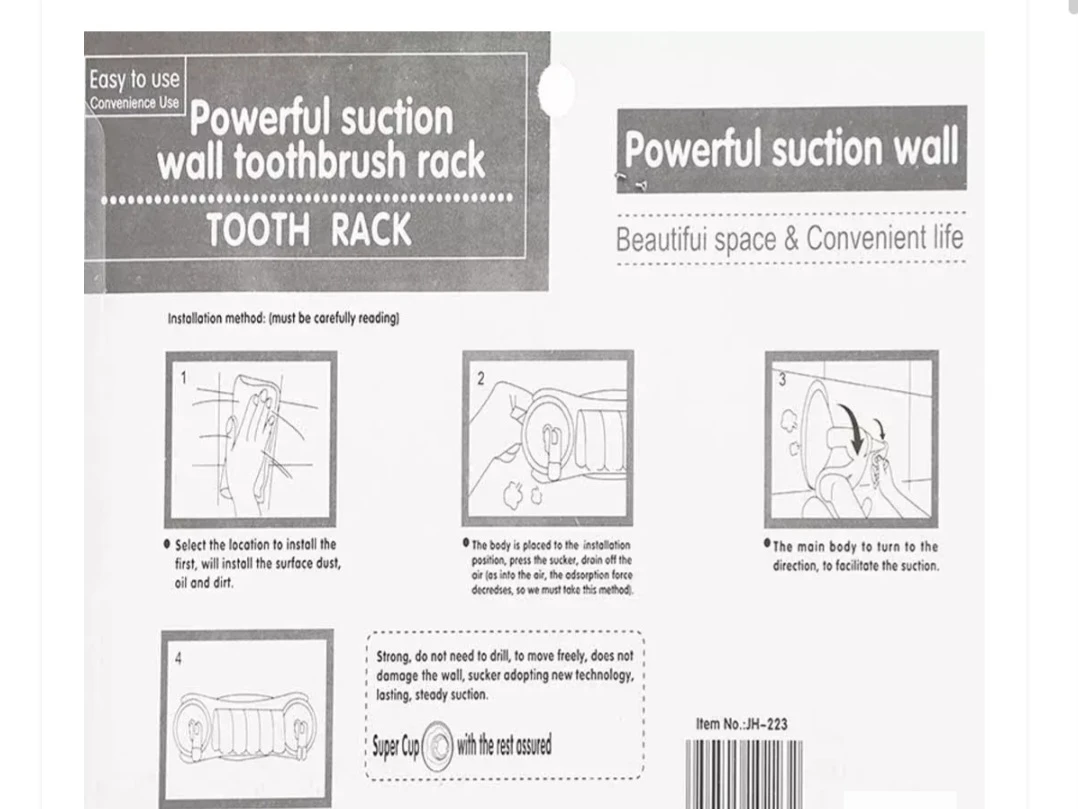 Generic Wall Mounted Plastic Toothbrush Holder - image 4