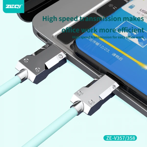 Zeqi 120W Super Fast Charging Cable Type-C & Lightning - image 2