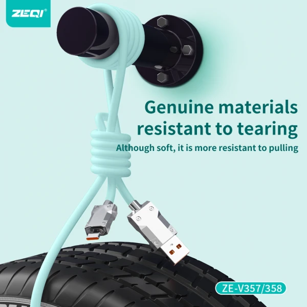 Zeqi 120W Super Fast Charging Cable Type-C & Lightning - image 5