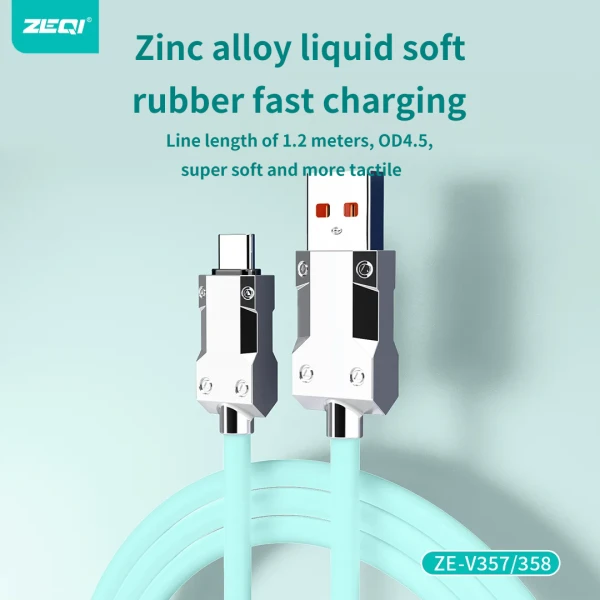 Zeqi 120W Super Fast Charging Cable Type-C & Lightning - image 8