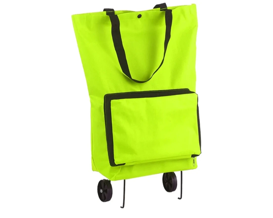 Generic Foldable Shopping Trolley Bag with Wheels