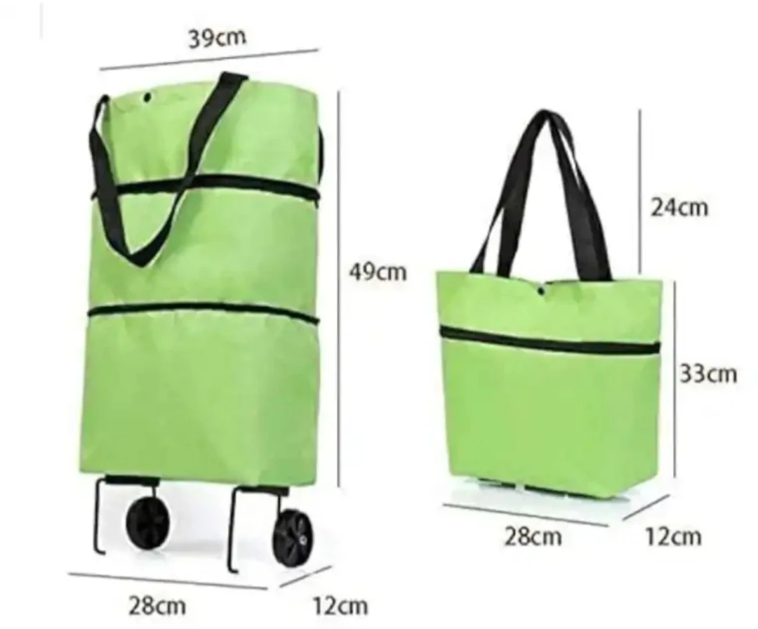 Generic Foldable Shopping Trolley Bag with Wheels - image 8