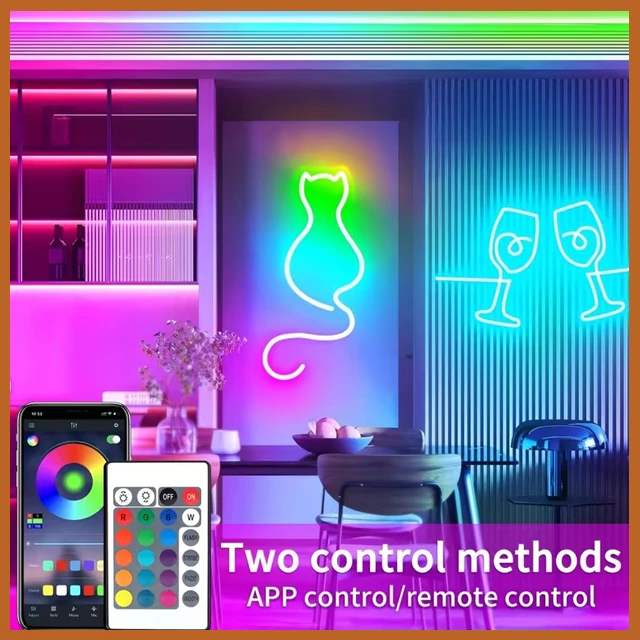 Generic 5M LED Neon Flex RGBIC USB Rope Lights