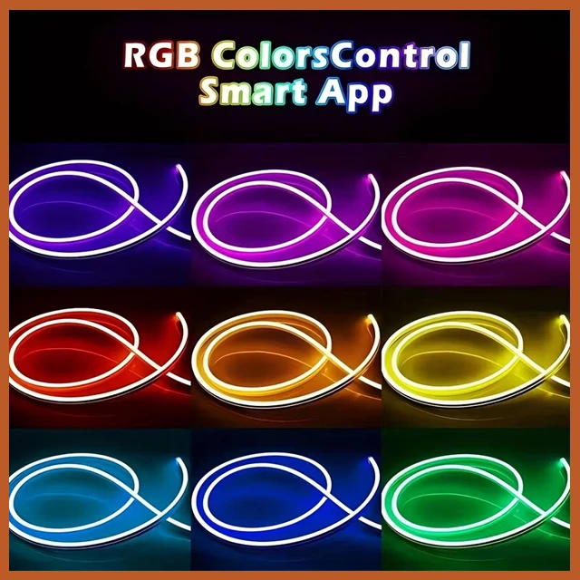 Generic 5M LED Neon Flex RGBIC USB Rope Lights - image 4