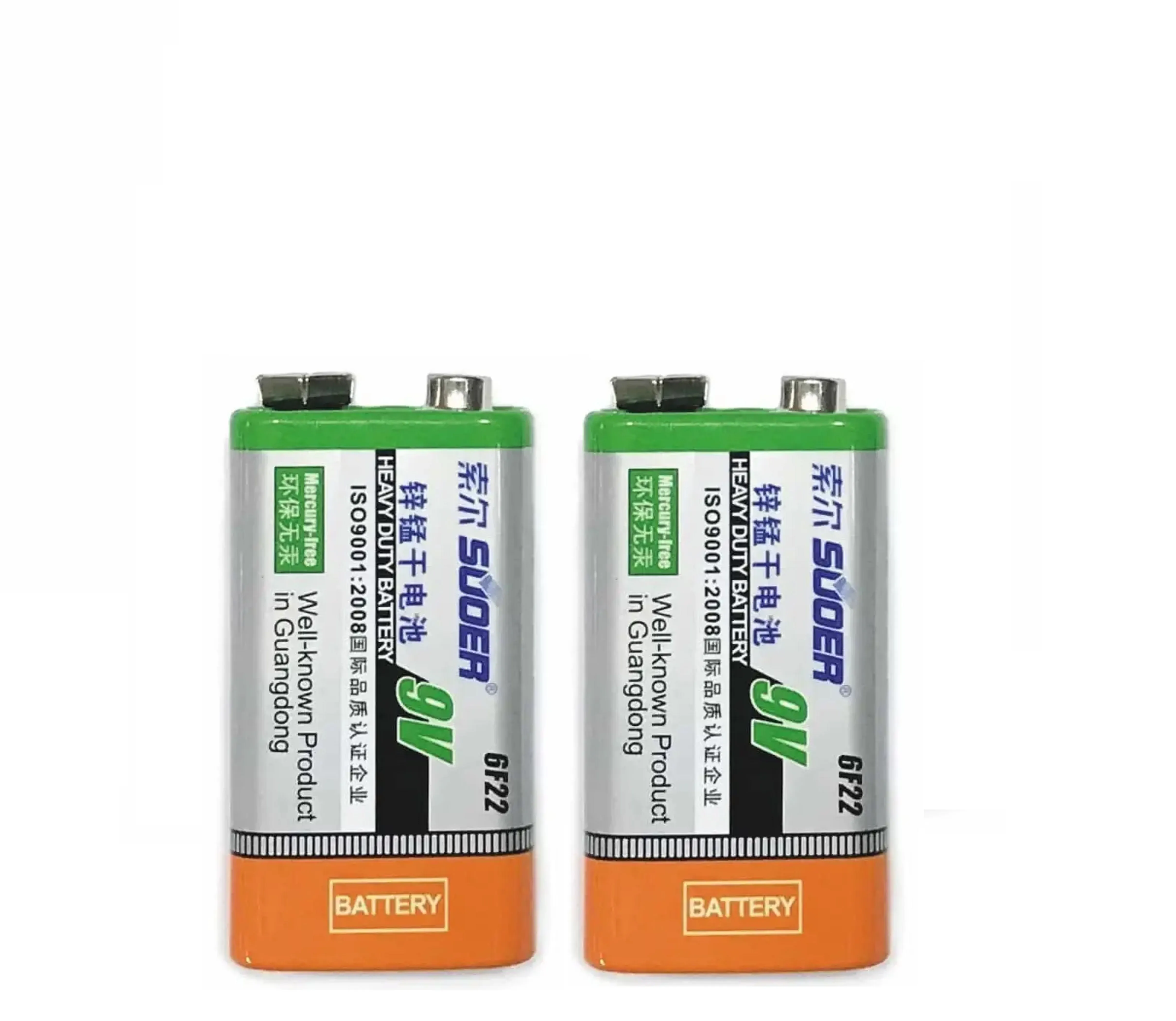 Suoer 9V Battery Original High-Quality