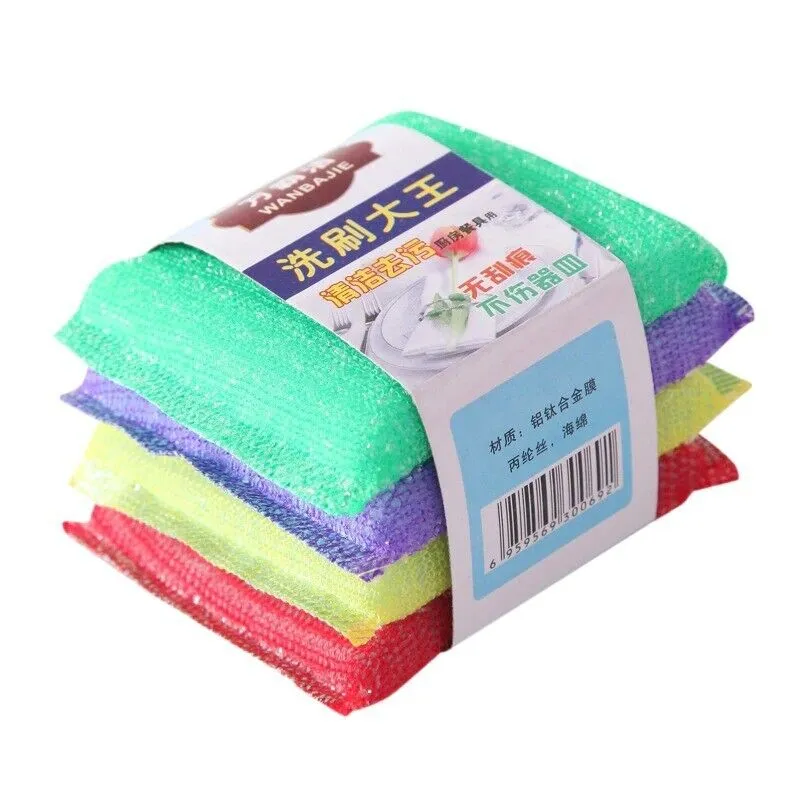 Spongeor 4 Pcs Set Cleaning Scrubber