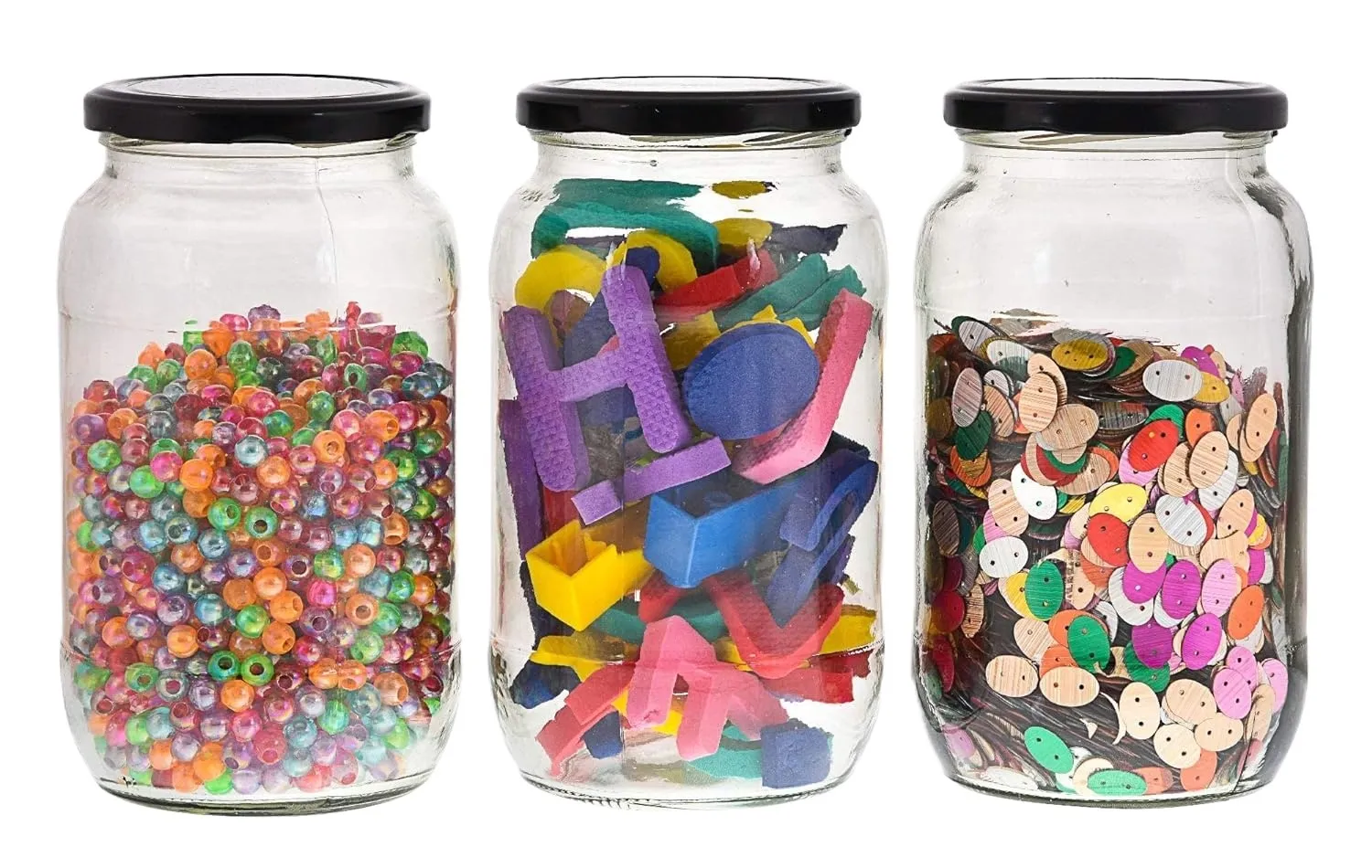 Glass Jar 1000ml TT Jars for Spices & Tea Storage