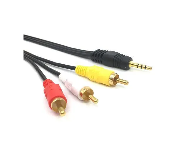 Generic AV Cable 3.5mm Male to 3 RCA Male Jack Audio Video - image 2