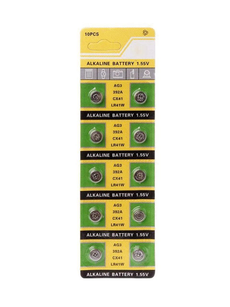 Maxell LR41/AG3 1.5V Alkaline Button Cell Batteries 10PCS