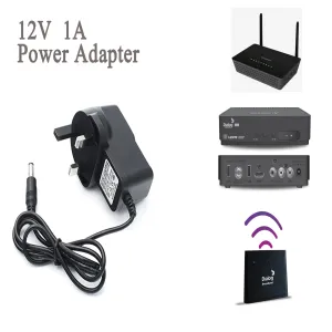 Generic 12V 1A Switching Power Adapter 100-240V AC