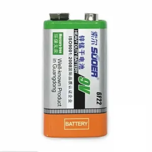 Suoer 9V High-Quality Battery
