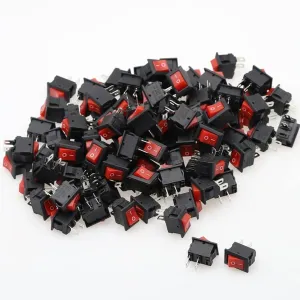 Generic Rocker Switch On/Off Button Red (20 Pcs)
