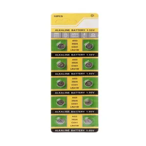 Maxell LR41/AG3 1.5V Alkaline Button Cell Batteries 10PCS