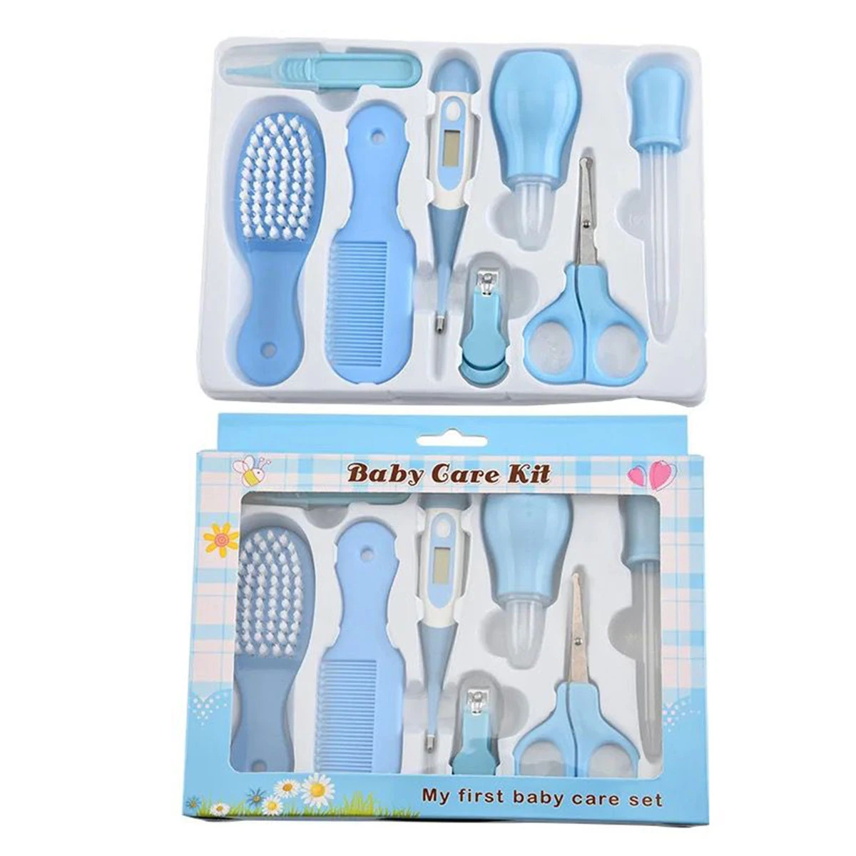10 Pcs Baby Care Kit  Blue - image 2