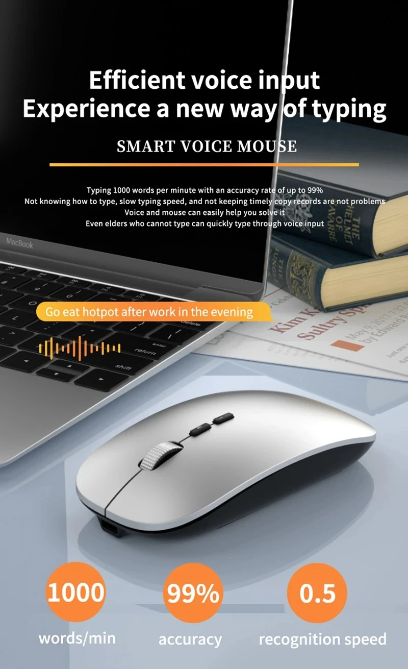 Xiaomi AI Voice Translation Mouse Wireless Dual-Mode - image 2