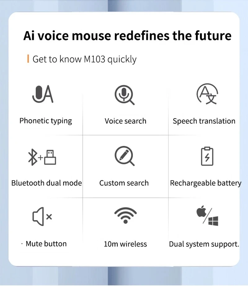 Xiaomi AI Voice Translation Mouse Wireless Dual-Mode - image 11