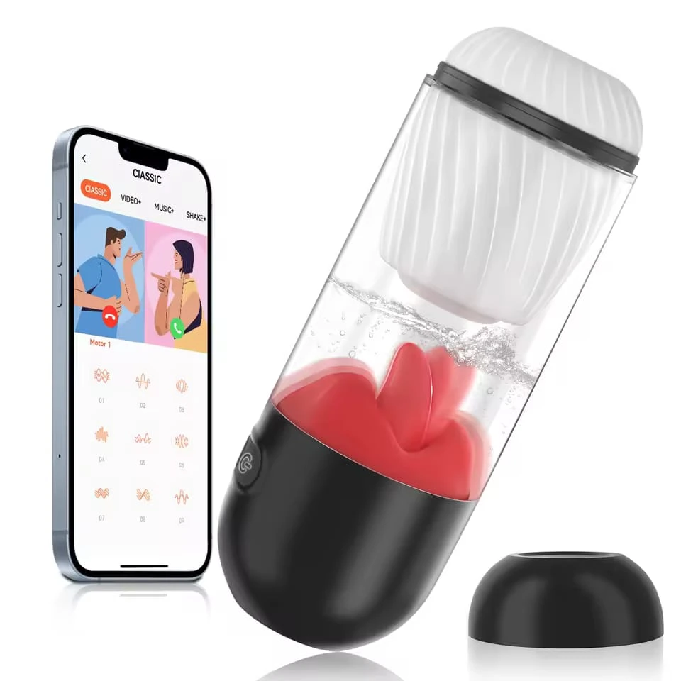 Generic Masturbator Cup APP Control Tongue Licking Rotating - image 6