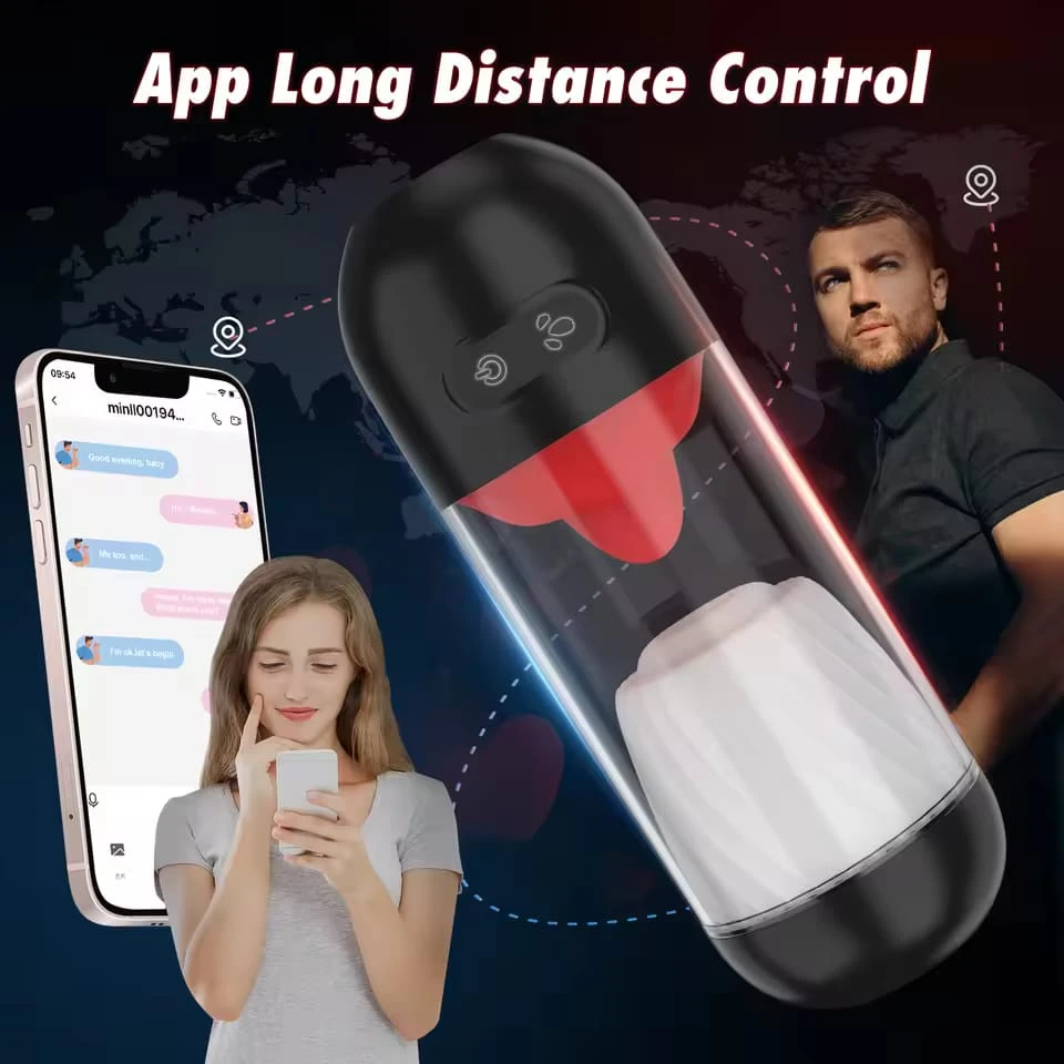 Generic Masturbator Cup APP Control Tongue Licking Rotating - image 11