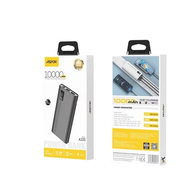 ASPOR A335 10000mAh Power Bank 22.5W - image 2