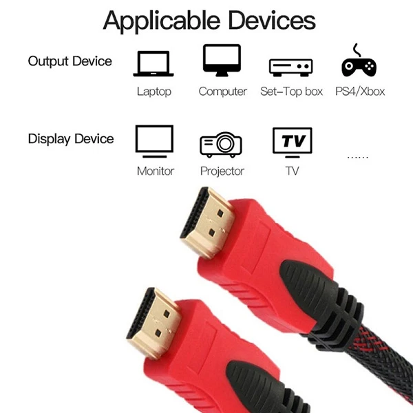 Generic HDMI to HDMI Cable 1080P 1.5M - image 3