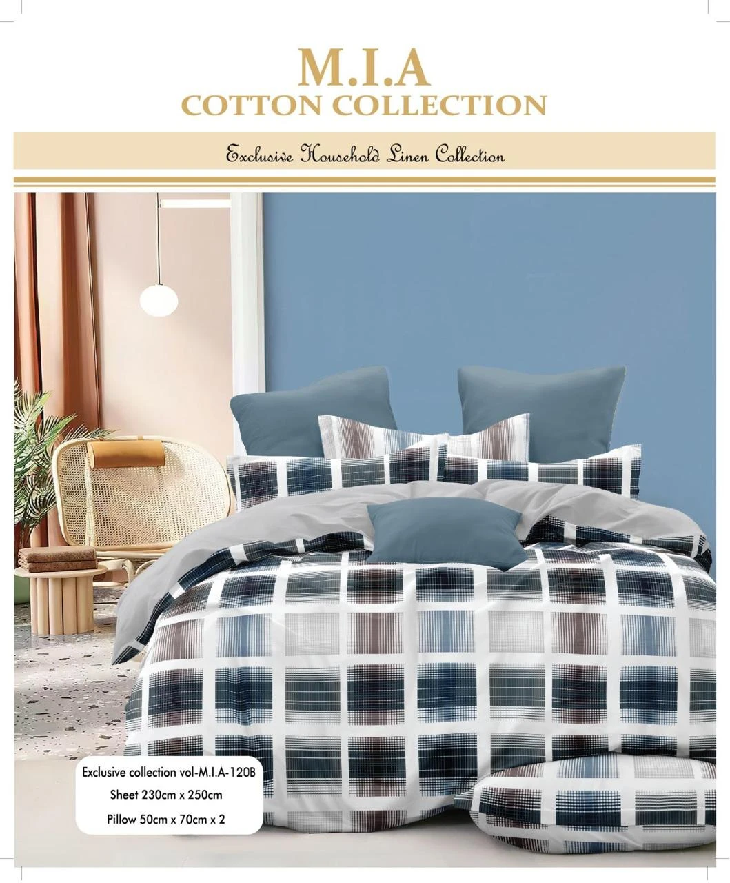 Mia Bedsheets / Bedsheet With 2 Pillow Covers (90 x 100) - image 2