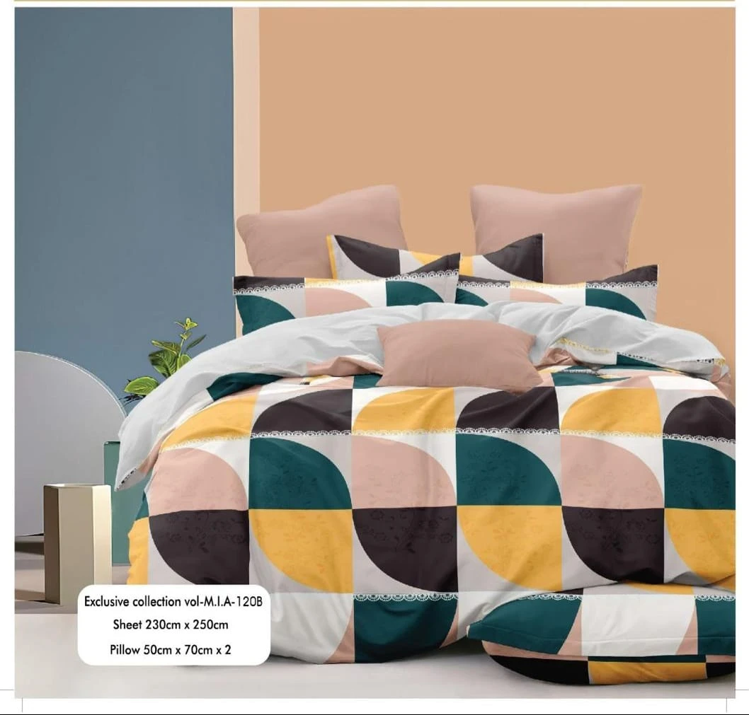 Mia Bedsheets / Bedsheet With 2 Pillow Covers (90 x 100)