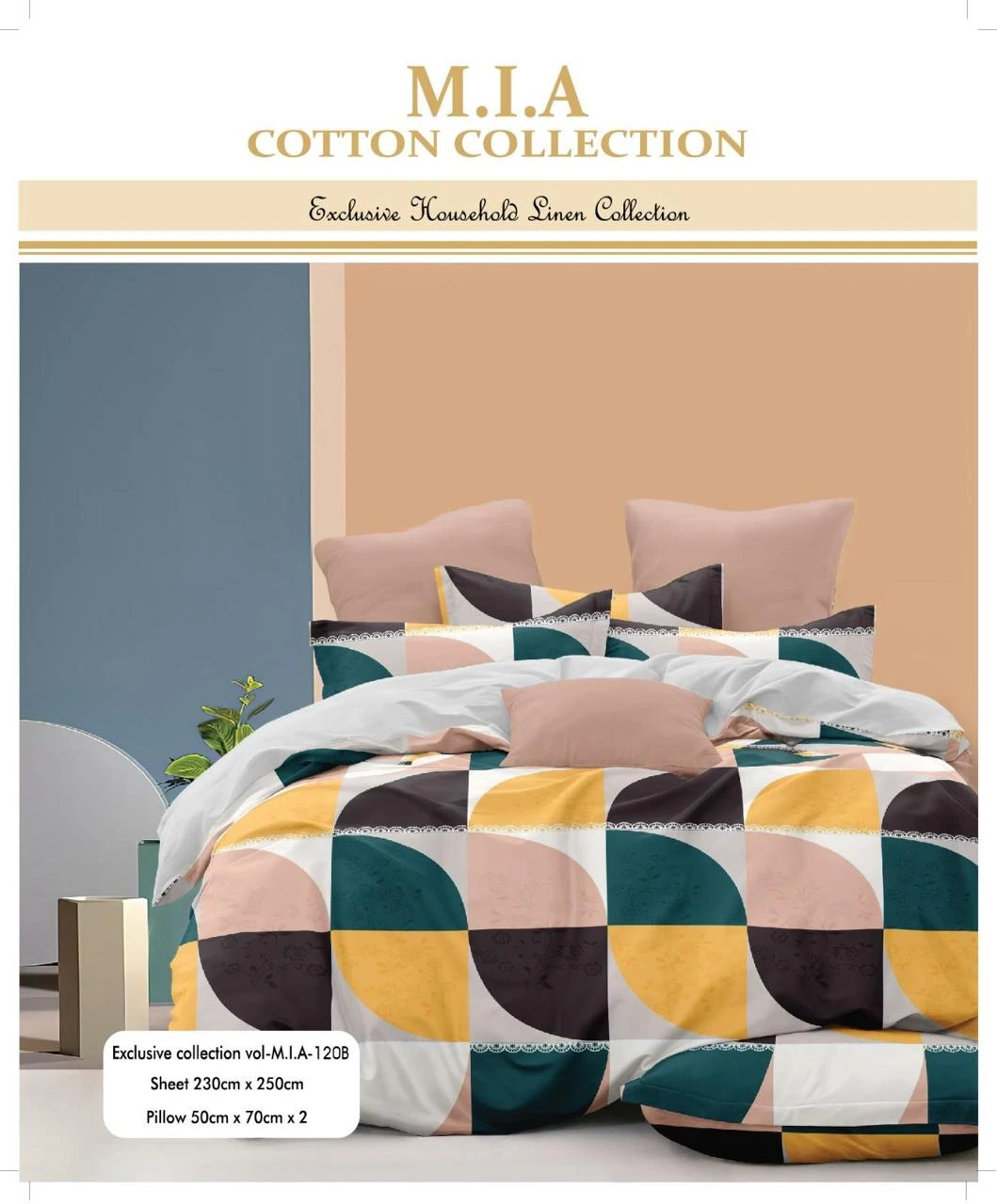 Mia Bedsheets / Bedsheet With 2 Pillow Covers (90 x 100) - image 2