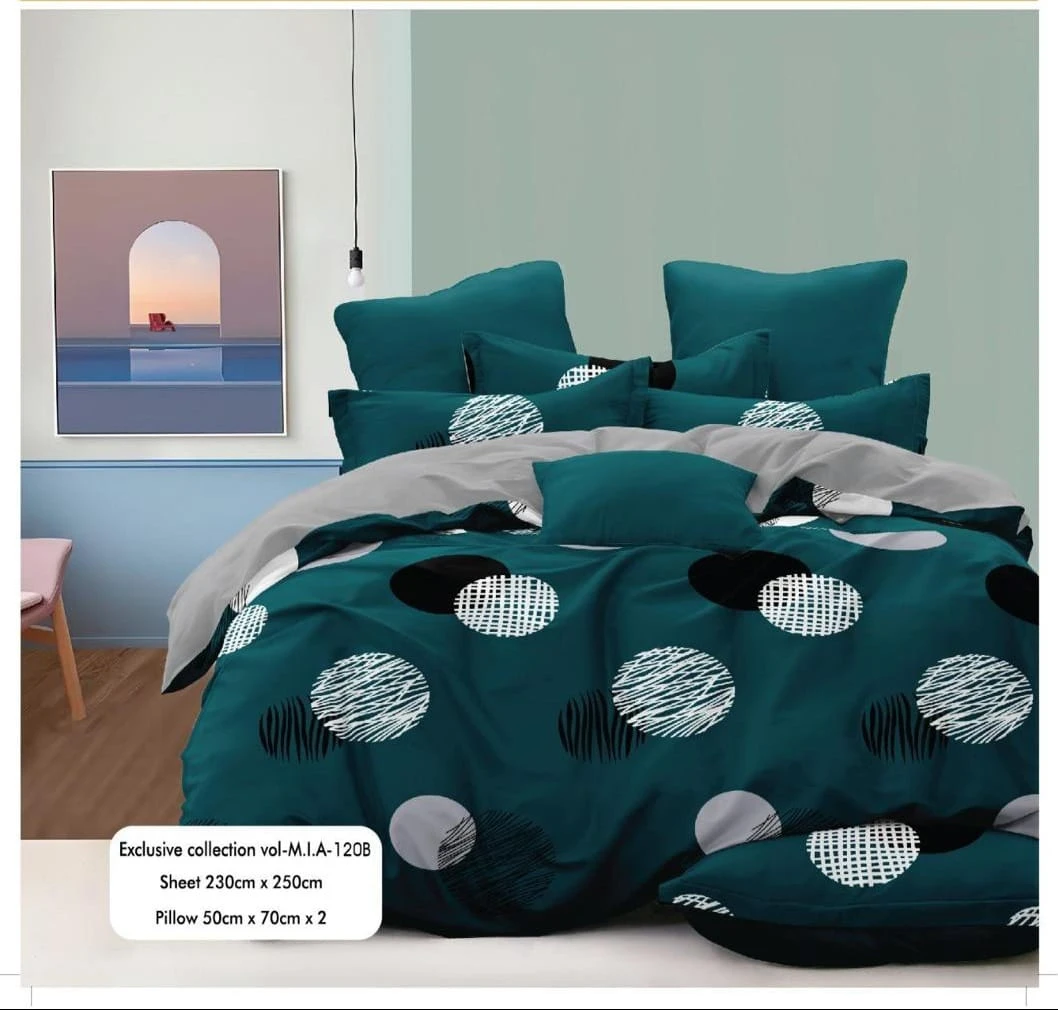 Mia Bedsheets / Bedsheet With 2 Pillow Covers (90 x 100)