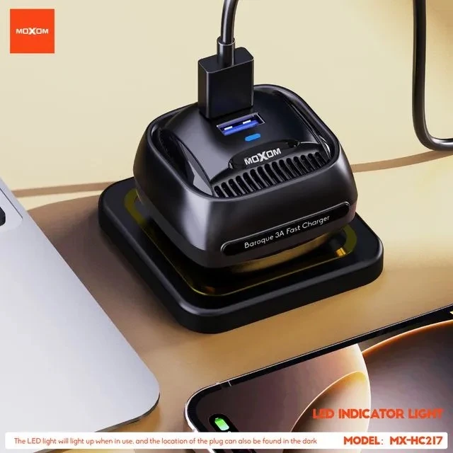 MOXOM MX-HC217 3A Fast Dual Port UK Charger - image 4
