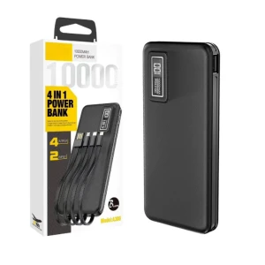 Aspor A300 10000mAh 4-in-1 Cable Power Bank