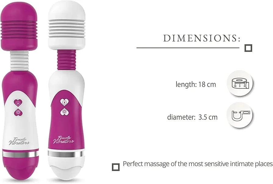 12 Function Mini Silicon AV Stick Wand Vibrator sex toy - image 8