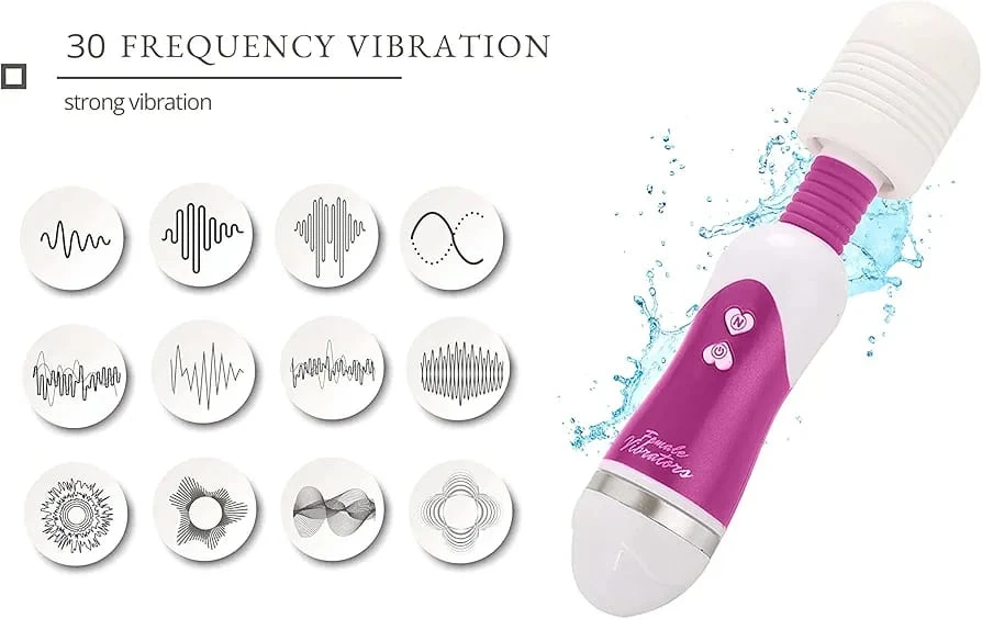 12 Function Mini Silicon AV Stick Wand Vibrator sex toy - image 6