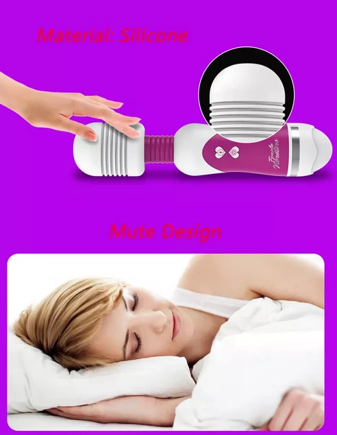 12 Function Mini Silicon AV Stick Wand Vibrator sex toy - image 13